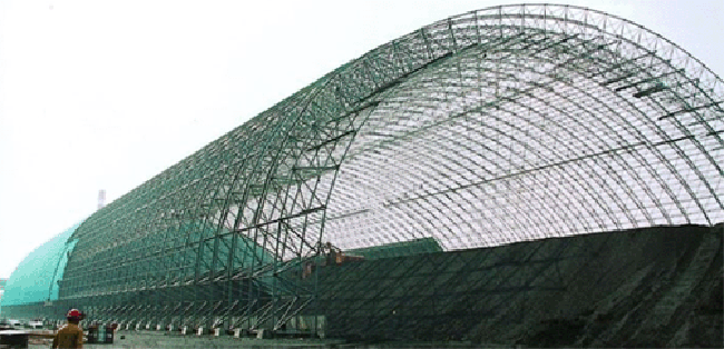 都匀热电厂螺栓球网架干煤棚